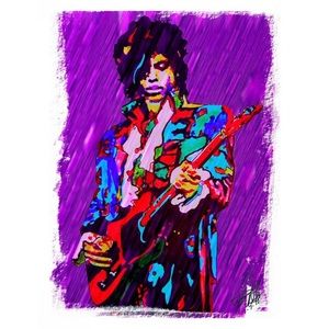 PRINCE ART LITHO POSTER 11x17 ULTRA MINT SIGNED BY ARTIST !!
